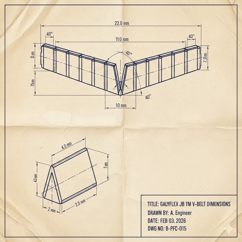 Ремень Gates 11M1000JB/3(1x3)