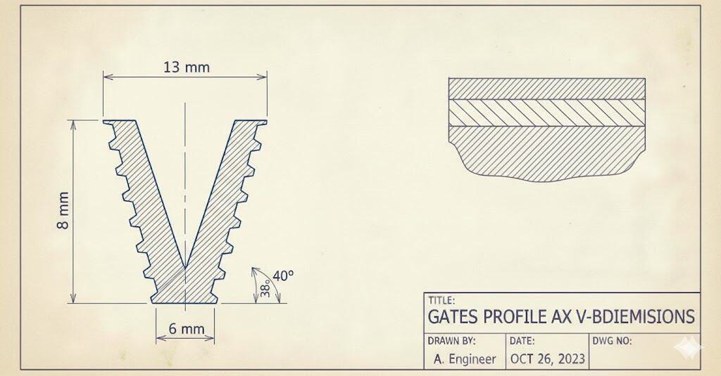 Ремень Gates AX70