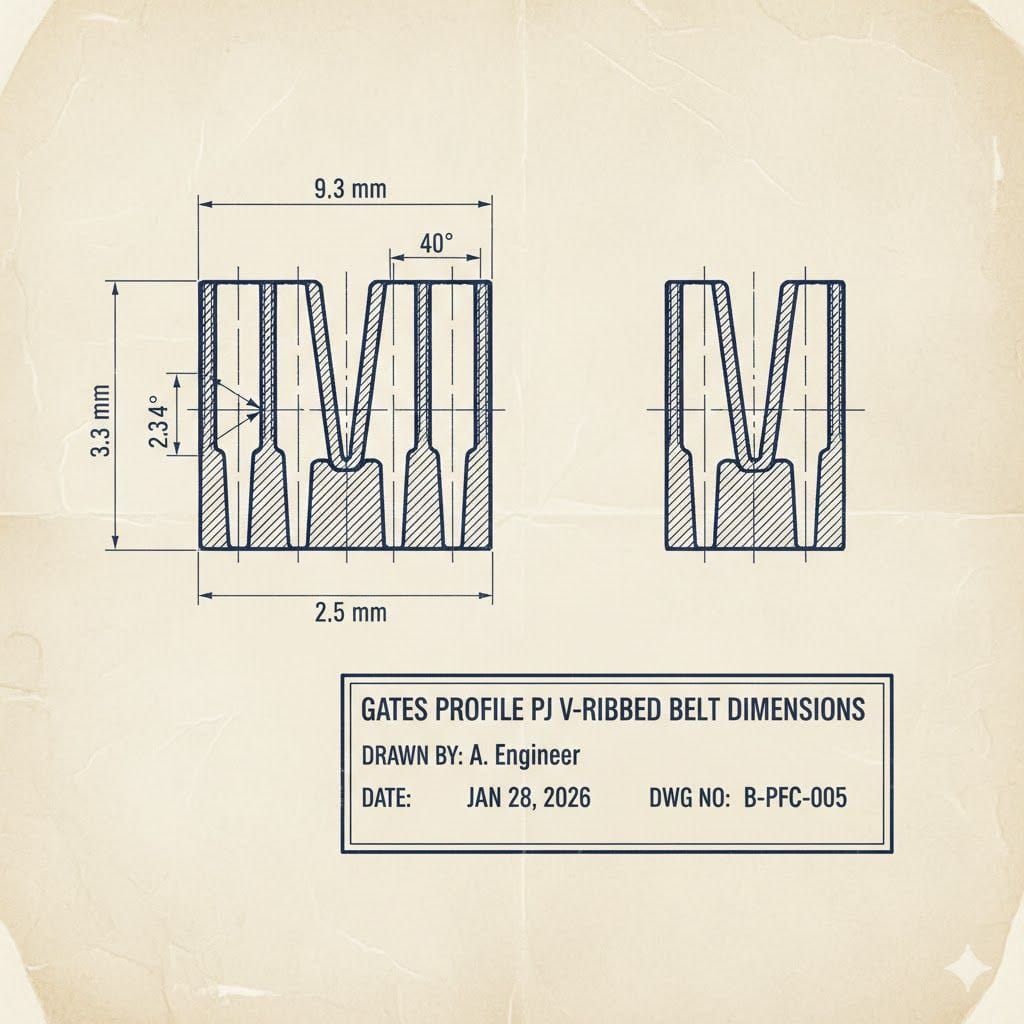 Ремень Gates PJ1016/5 400J5